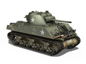 m4a3 sherman collection 3D Model