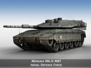merkava iv - israel defense forces 3D Модель