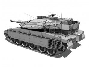 merkava iv - israel defense forces 3D मॉडल