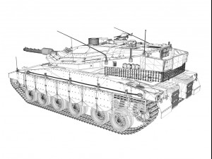 merkava iv - israel defense forces 3D मॉडल