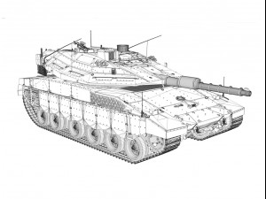 merkava iv - israel defense forces 3D मॉडल