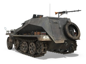 sdkfz 250 halftrack troop carrier Modèle 3D