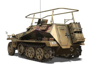 sdkfz 250 3 - greif - half-track command variant 3D Model