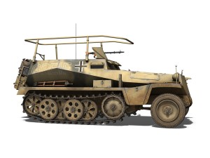 sdkfz 250 3 - greif - half-track command variant 3D Model