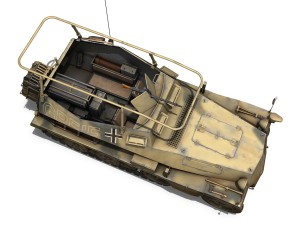 sdkfz 250 3 - greif - half-track command variant 3D Model