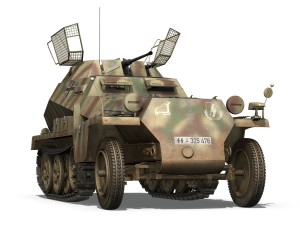 sd kfz 250 reconnaissance halftruck 12 ss pz 3D 模型