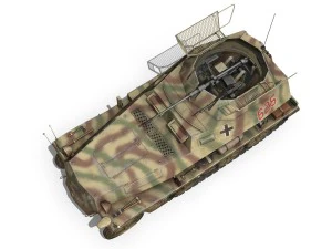 sd kfz 250 reconnaissance halftruck 12 ss pz 3D Model