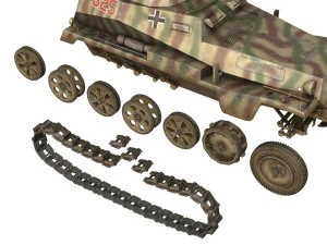 sd kfz 250 reconnaissance halftruck 12 ss pz 3D Model