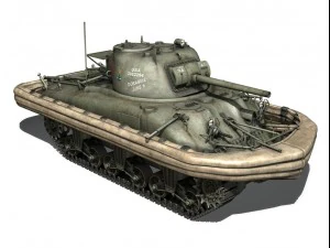 m4a1 sherman - duplex drive - dorabele 3D Model
