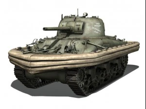 m4a1 sherman - duplex drive - dorabele 3D Model