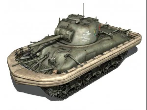 m4a1 sherman - duplex drive - dorabele 3D Model