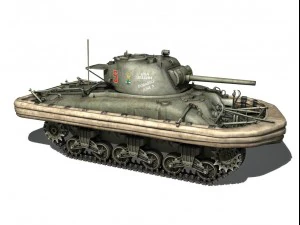 m4a1 sherman - duplex drive - dorabele 3D Model