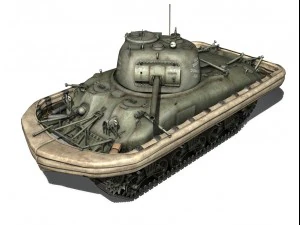 m4a1 sherman - duplex drive - dorabele 3D Model