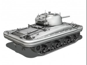m4a1 sherman - duplex drive - dorabele 3D-Modell