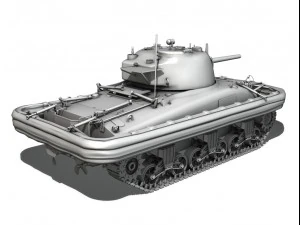 m4a1 sherman - duplex drive - dorabele 3D Model