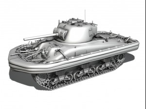 m4a1 sherman - duplex drive - dorabele 3D-Modell