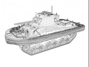 m4a1 sherman - duplex drive - dorabele 3D-Modell