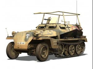 deutsches afrika korps dak collection 3D Model