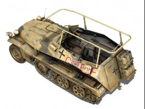 deutsches afrika korps dak collection 3D Model