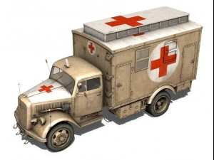deutsches afrika korps dak collection 3D Model