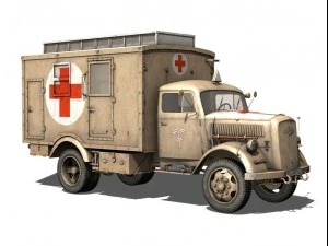 deutsches afrika korps dak collection 3D Model
