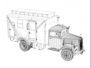 deutsches afrika korps dak collection 3D Model