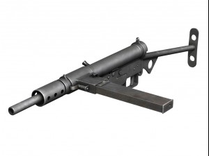 sten submachine collection 3D Model