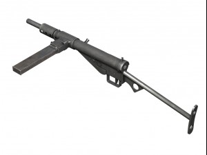 sten submachine collection 3D Model