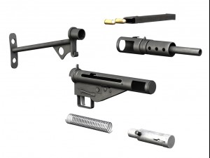 sten submachine collection 3D Model