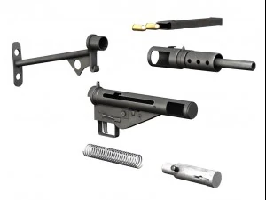Sten-Maschinenpistolen-Sammlung 3D Modell