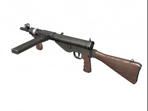 sten submachine collection 3D Model