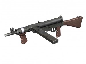 sten submachine collection 3D Model