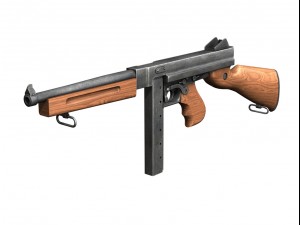 ww2 submachine collection 3D Модель