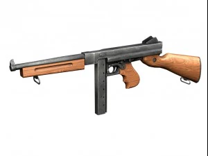 ww2 submachine collection 3D Model