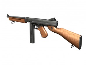 ww2 submachine collection 3D Модель