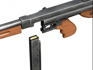 ww2 submachine collection 3D Model