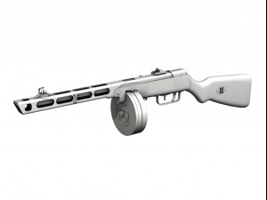 ww2 submachine collection 3D Модель