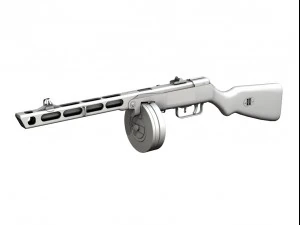 ww2 submachine collection 3D Model