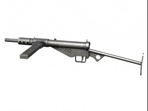 ww2 submachine collection 3D Модель