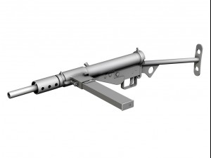 ww2 submachine collection 3D Модель