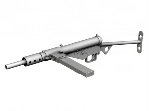 ww2 submachine collection 3D Model