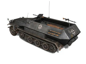 early german wwii tanks collection 3D Model