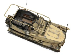 sdkfz 250 half truck collection 3D Model