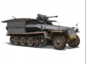 sdkfz 250 half truck collection 3Dモデル