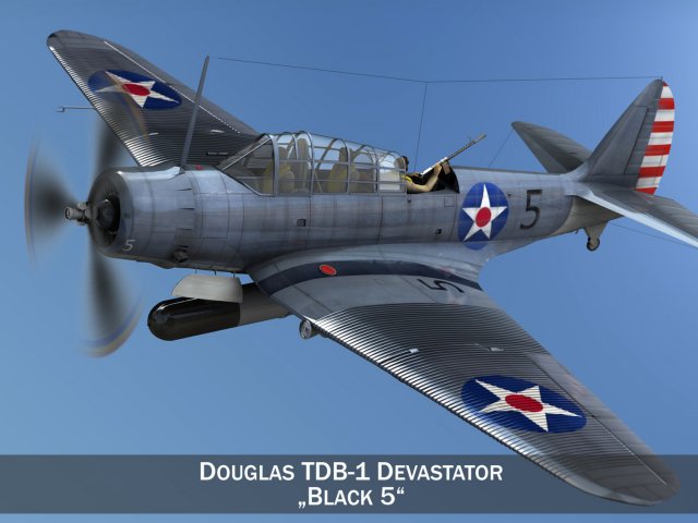 douglas tdb1 devastator 3D Модель .c4d .max .obj .3ds .fbx .stl .blend 