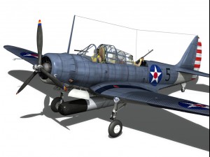douglas tdb1 devastator 3D Модель