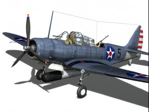 douglas tdb1 devastator 3D Model
