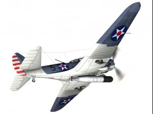 douglas tdb1 devastator 3D Model