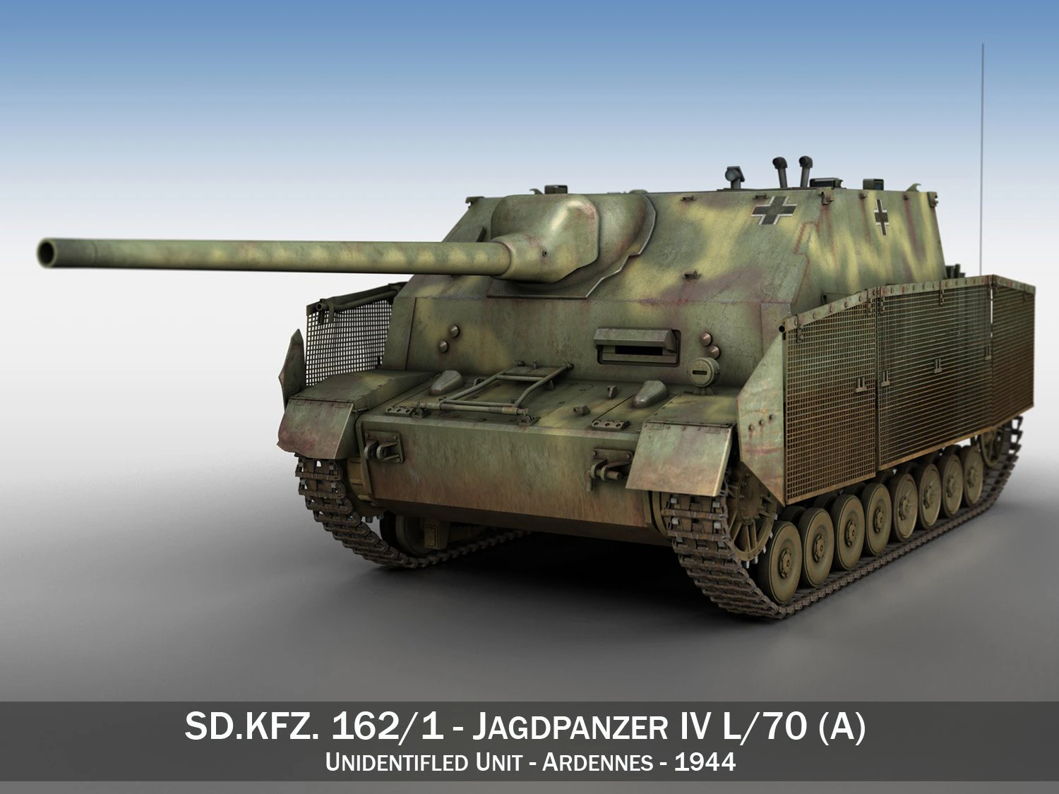jagdpanzer iv l70 a 3D Model .c4d .max .obj .3ds .fbx .stl .blend