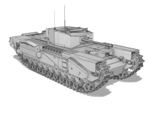 churchill mkiii - cyclops 3D Model